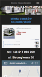 Mobile Screenshot of domkiholenderskie.org